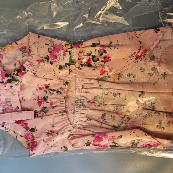 Sweet Pink Dog Sundress Perfect For Summer Size Small Fits Like Extra Small New - Picture 2 of 2